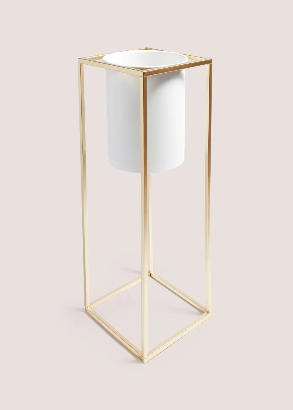 Gold Medium Metal Planter (55cm x 19cm) Image 1