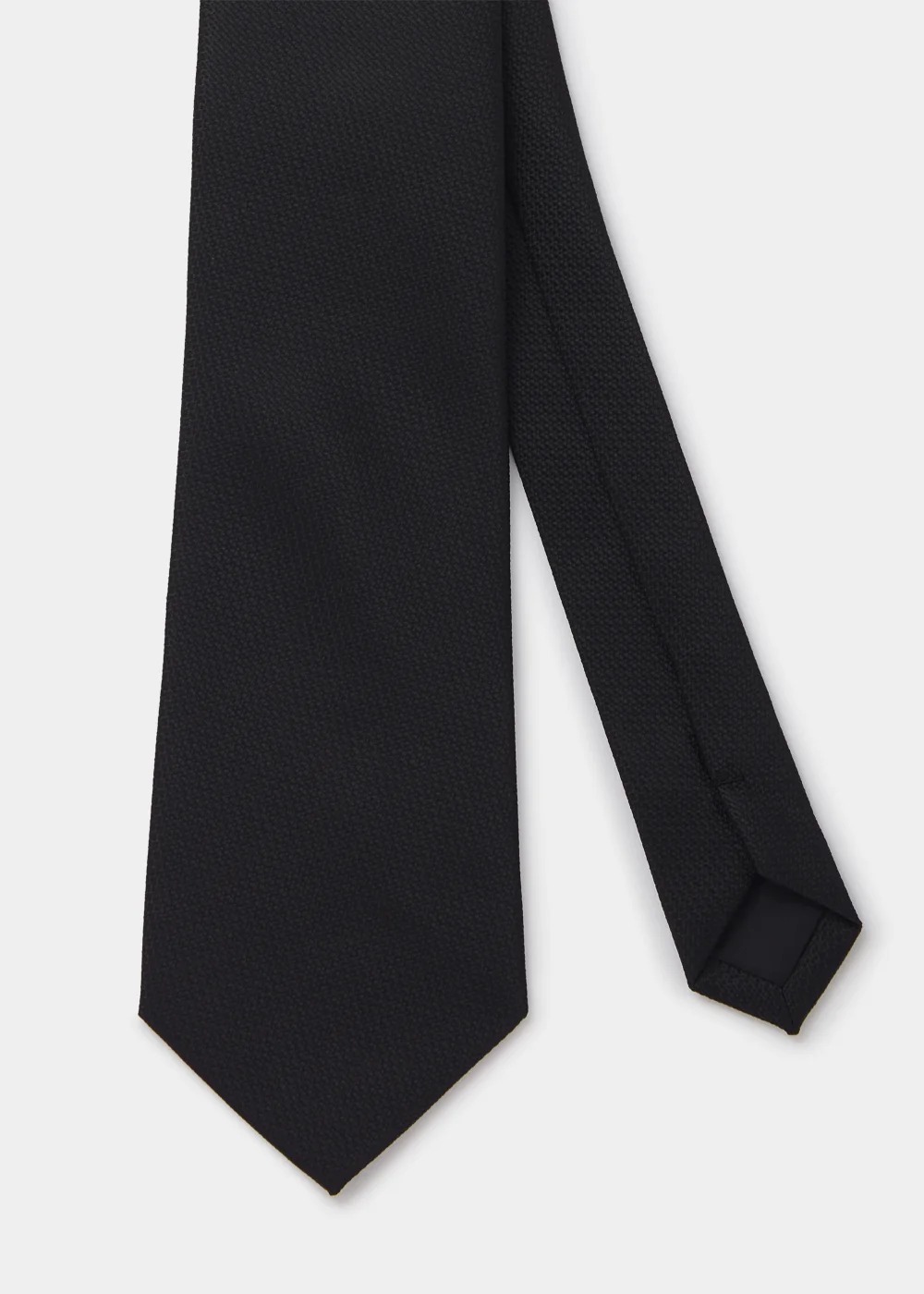 Taylor & Wright Black Textured Tie - One Size Image 2