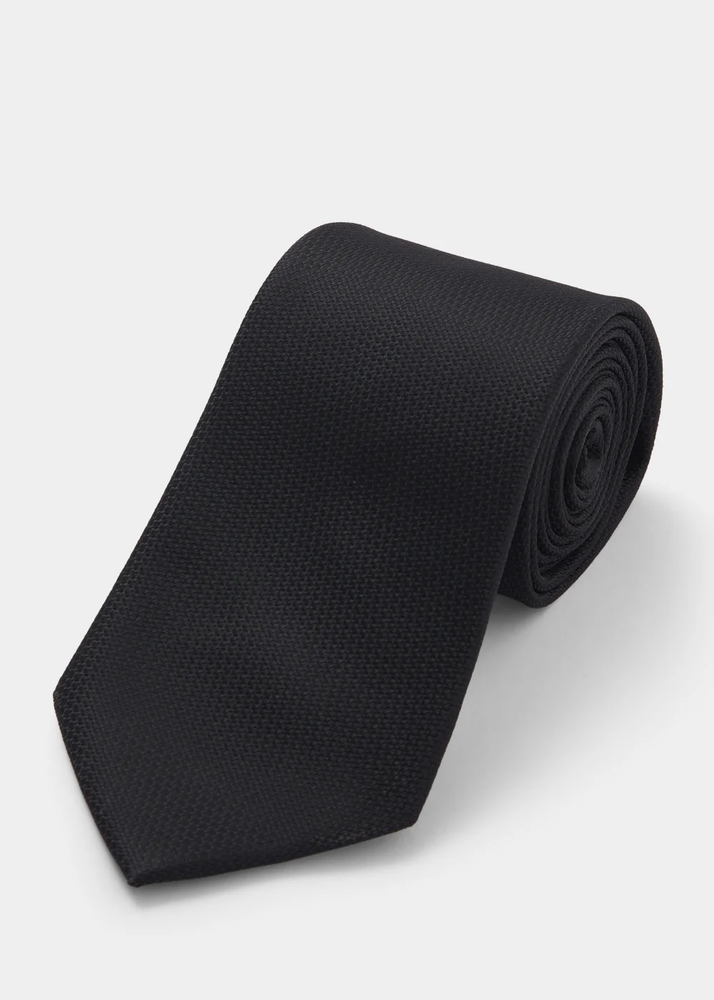 Taylor & Wright Black Textured Tie - One Size Image 1