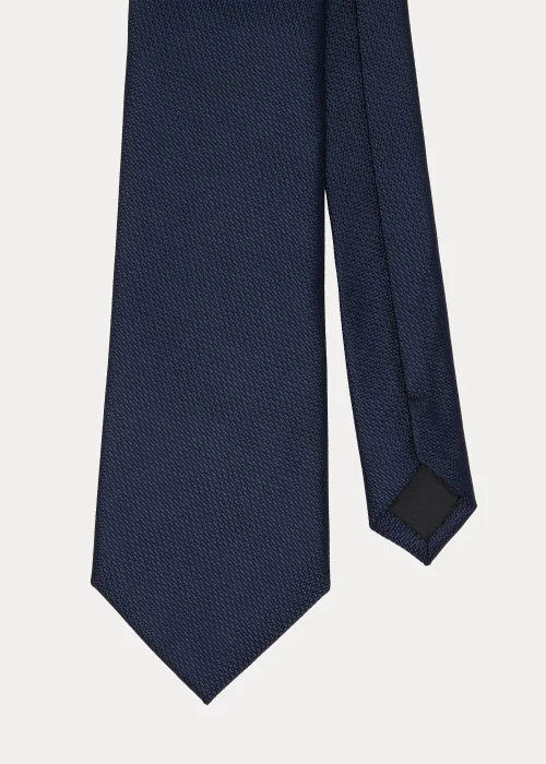 Taylor & Wright Navy Textured Tie - One Size Image 2