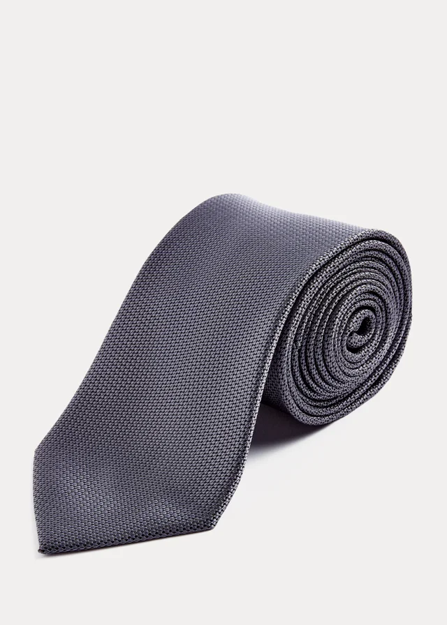 Taylor & Wright Grey Textured Tie