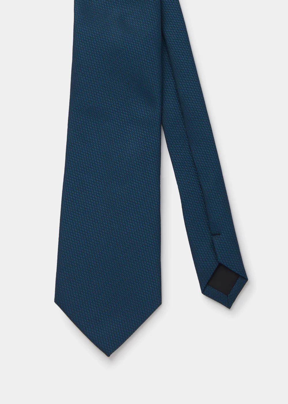 Taylor & Wright Teal Plain Textured Tie - One Size Image 2