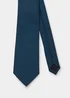 Taylor & Wright Teal Plain Textured Tie - One Size Image 2