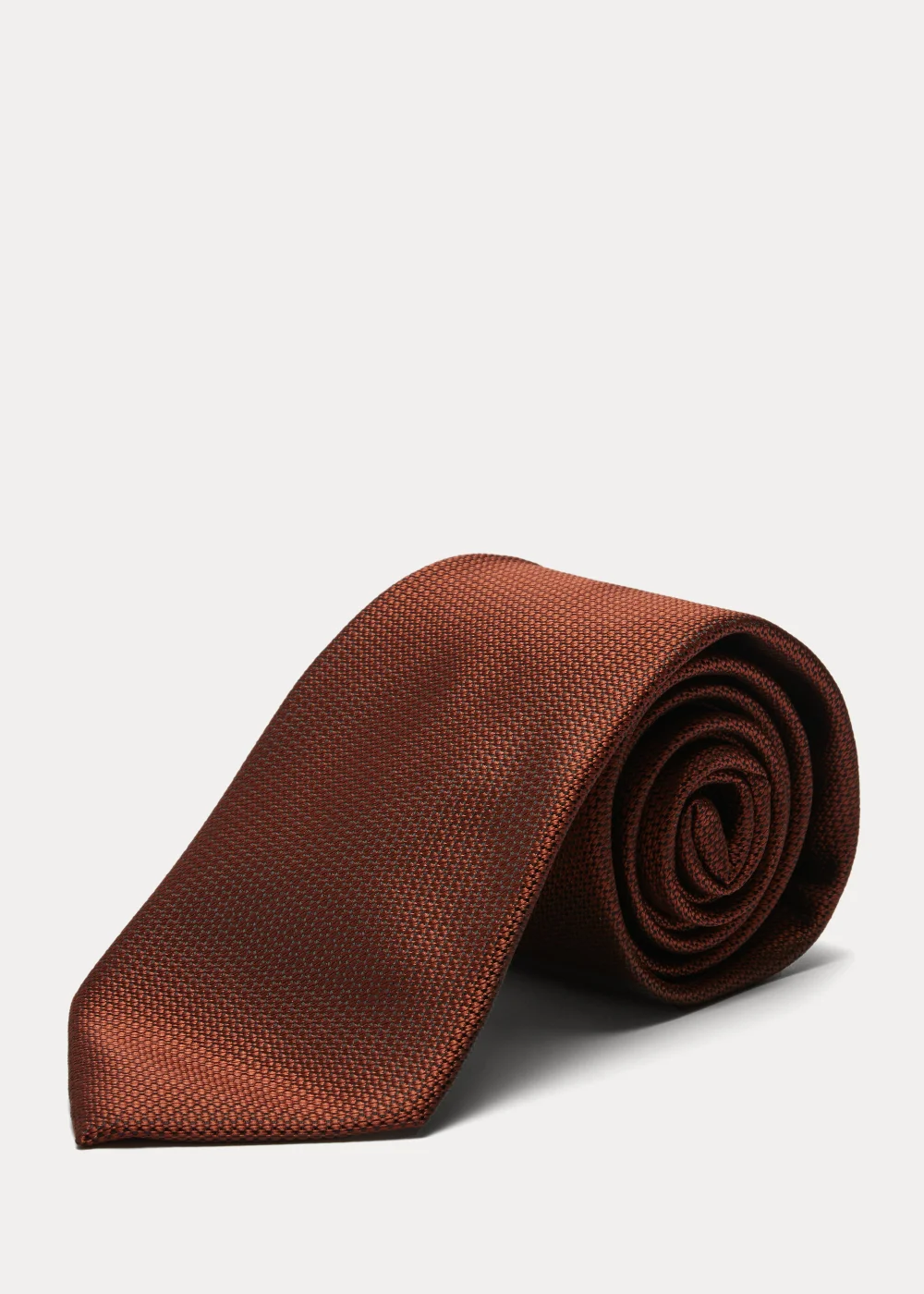 Taylor & Wright Rust Plain Tie - One Size Image 1