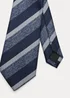 Taylor & Wright Navy Stripe Tie - One Size Image 2