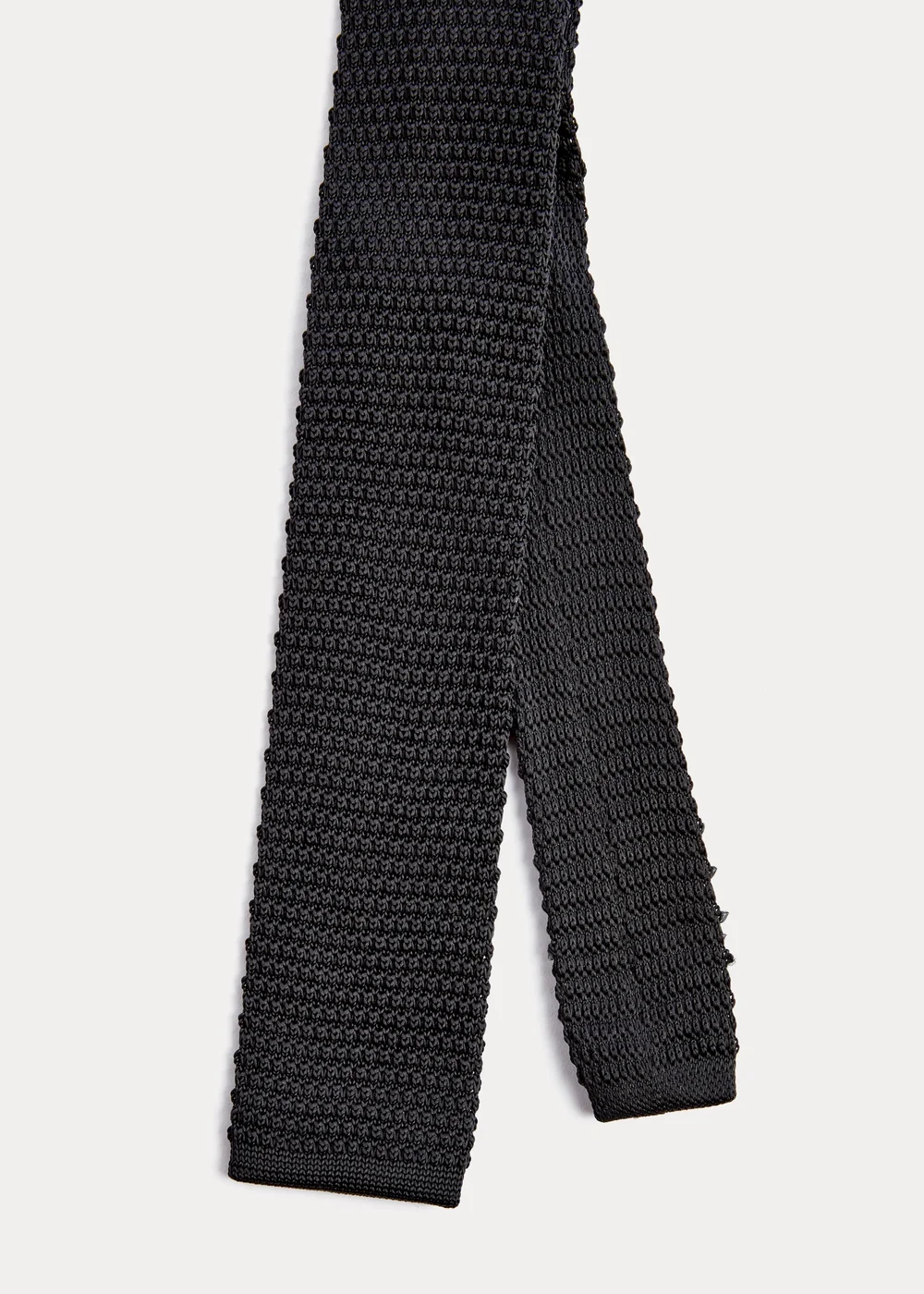 Taylor & Wright Black Knitted Tie - One Size Image 2