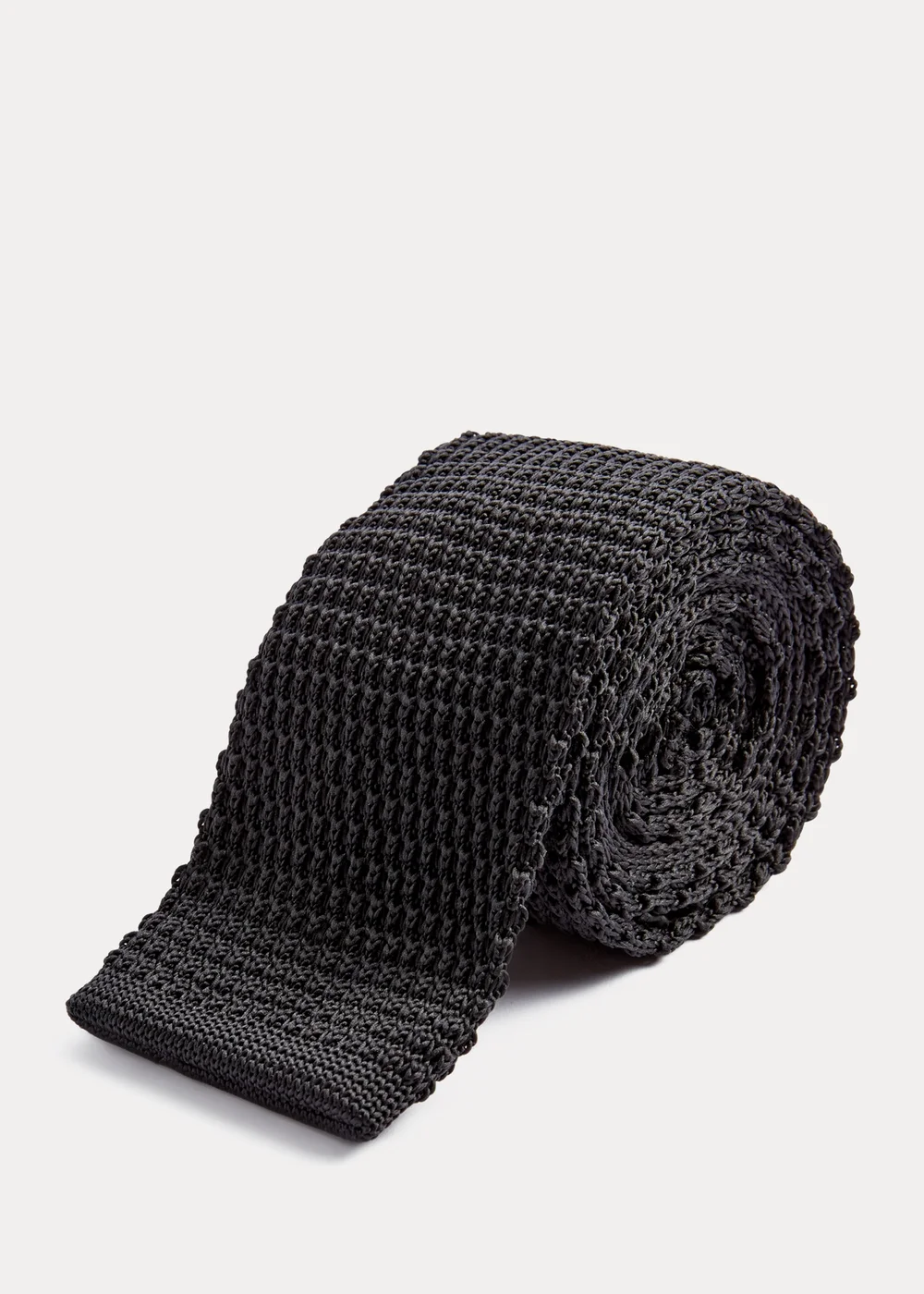 Taylor & Wright Black Knitted Tie - One Size Image 1