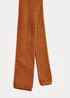 Taylor & Wright Rust Knitted Tie - One Size Image 2