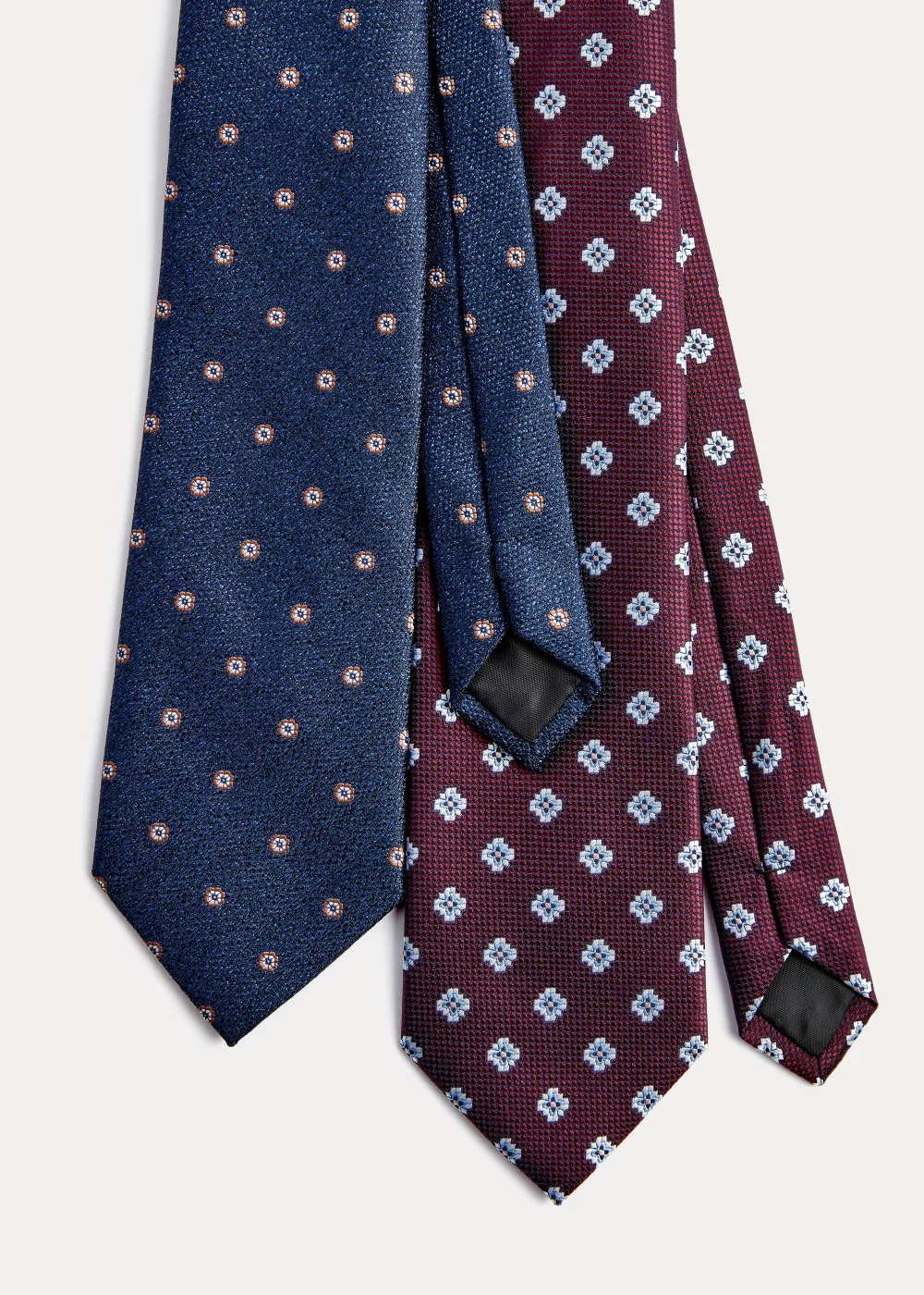 Taylor & Wright 2 Pack Geo Print Ties - One Size Image 2