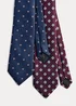 Taylor & Wright 2 Pack Geo Print Ties - One Size Image 2