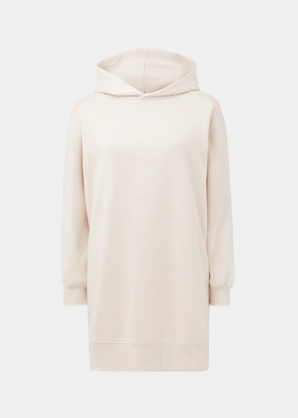 Cream Longline Hoodie - S Image 9