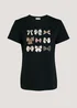 Black Bow Print T-Shirt - Size 8 Image 4