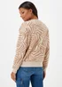Cream Zebra Print Sweatshirt - Small Image 2
