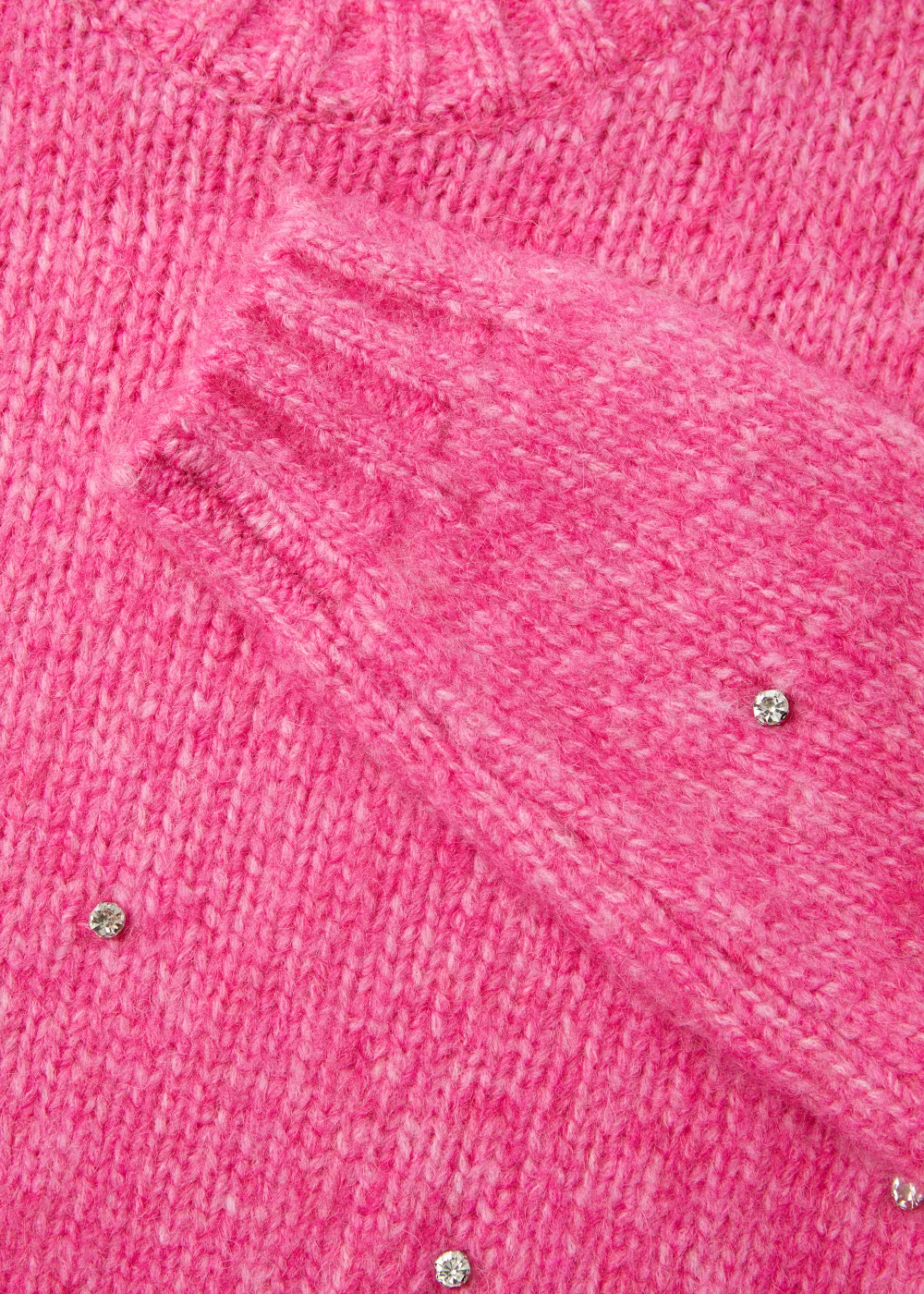 Girls Pink Diamante Jumper (4-13yrs) - 7 Yrs Image 2