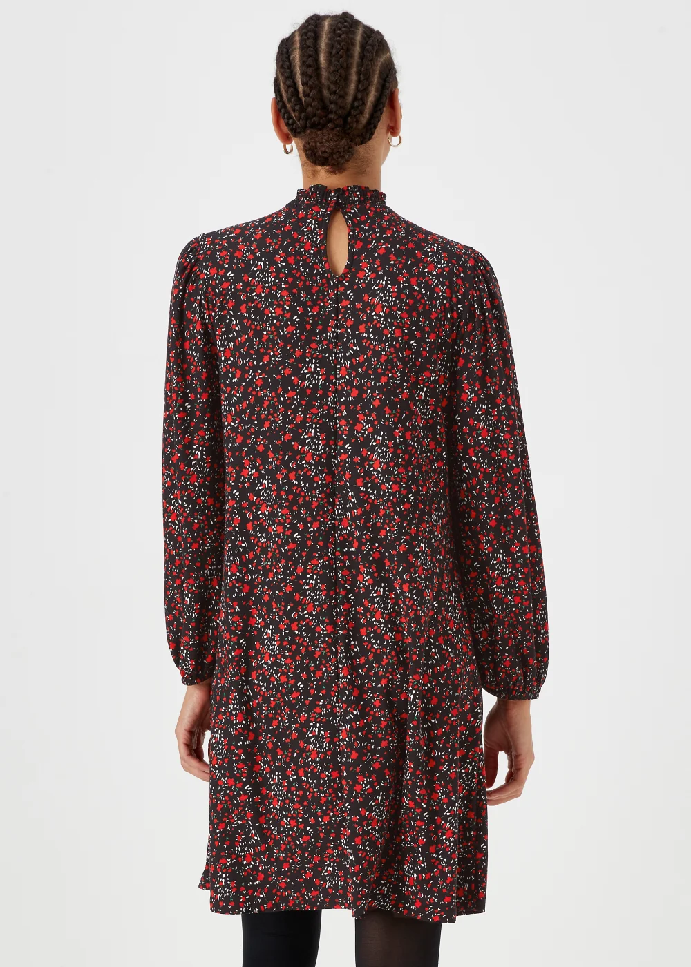 Red Floral Super Soft Mini Dress - 8 Image 2