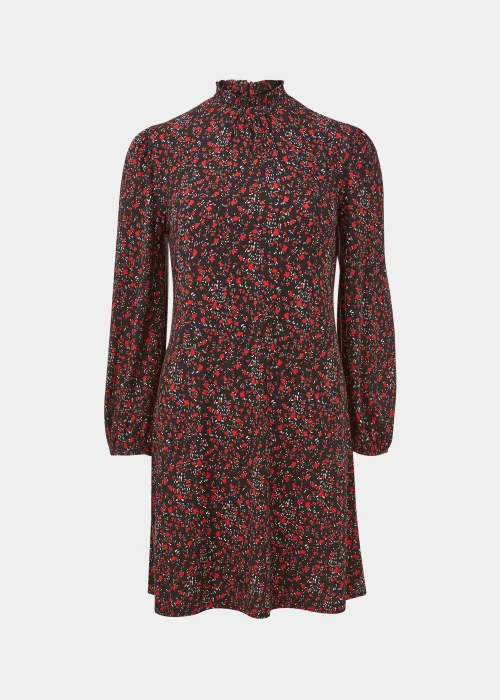 Red Floral Super Soft Mini Dress - 8 Image 5