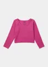 Girls Grape Seamless Long Sleeve Top (7-12yrs) - S - Age 7-8 Image 1