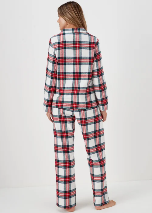 Red Check Pyjama Set & Eye Mask Set - Size 8 Image 2