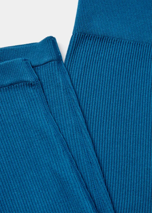 Girls Teal Seamless Legging (7-12yrs) - S - Age 7-8 Image 2