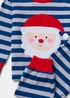 Boys Blue Stripe Father Christmas Pyjama Set (9mths-5yrs) - Age 2 - 3 Years Image 2