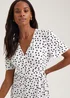 White Spot Wrap Mini Dress - 8 Image 3