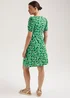 Green Ditsy Floral Mini Dress - 8 Image 2