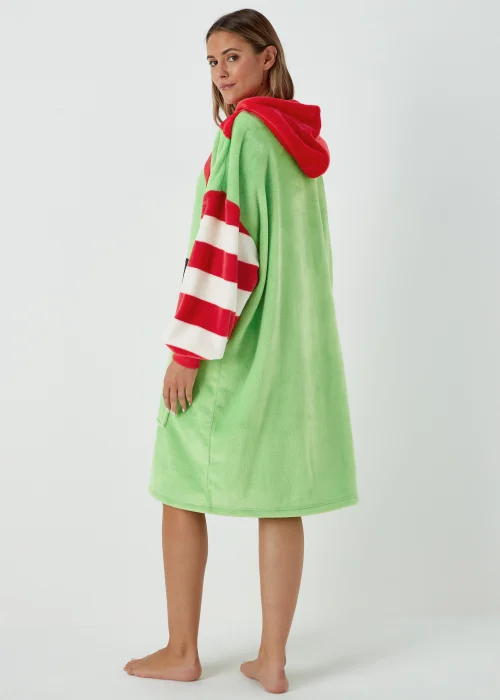 Green Elf Print Snuggle Hoodie - Extra small Image 2