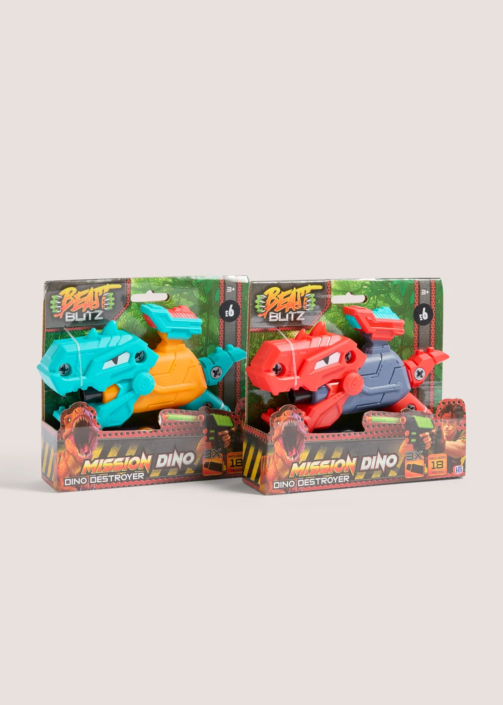 Kids Beast Blitz Mission Dino Dinosaur Destroyer (15cm x 4.5cm x 16.5cm) Image 1