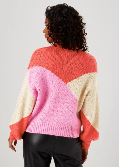 JDY Kilian Multicoloured Long Sleeve Knit Jumper - 8 Image 2
