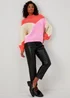 JDY Kilian Multicoloured Long Sleeve Knit Jumper - 8 Image 4