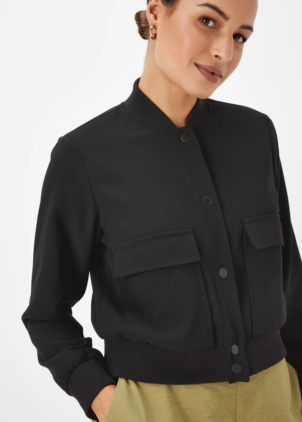 Et Vous Black Bomber Jacket - 10 Image 3