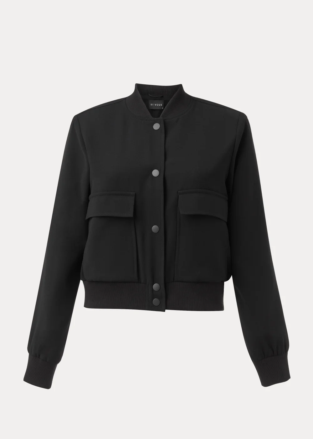 Et Vous Black Bomber Jacket - 10 Image 5