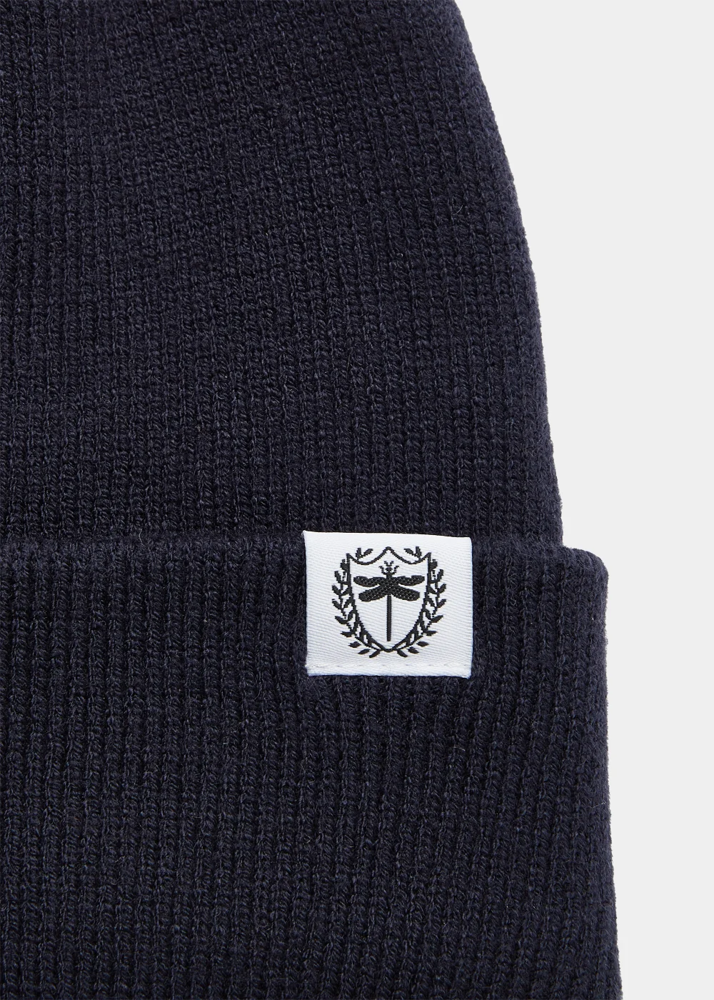 Navy Badge Beanie - One Size Image 2