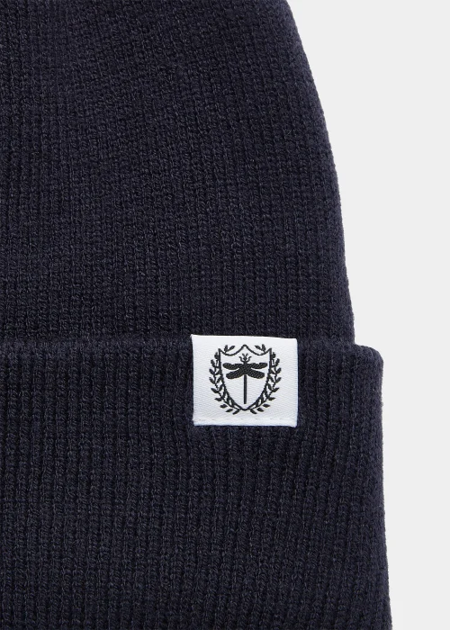 Navy Badge Beanie - One Size Image 2