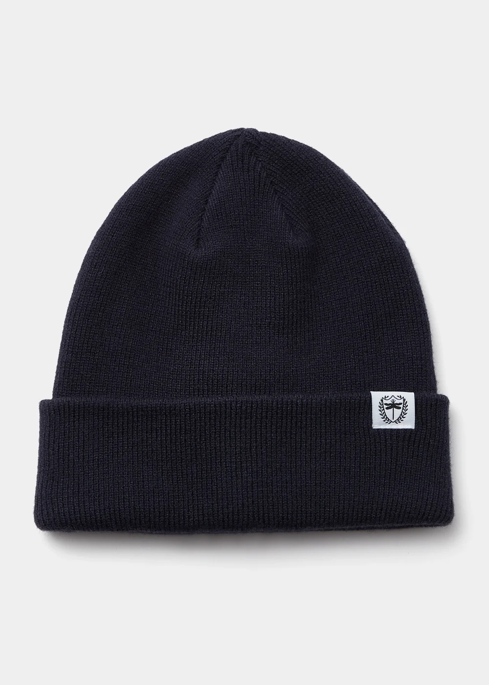 Navy Badge Beanie - One Size Image 1