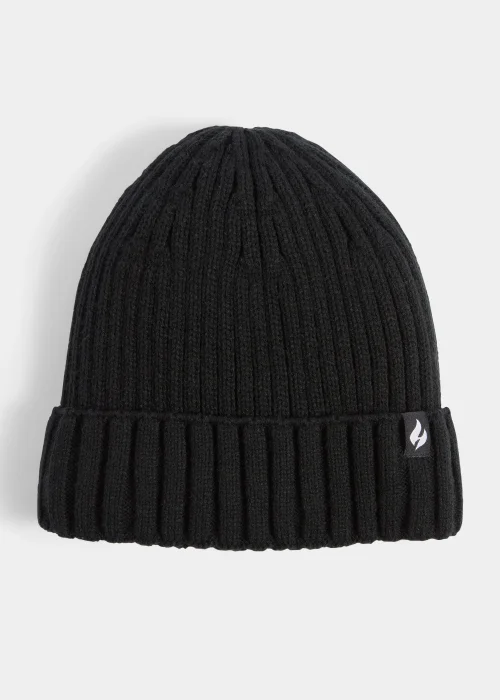 Heat Holders Black Beanie Hat - One Size Image 1