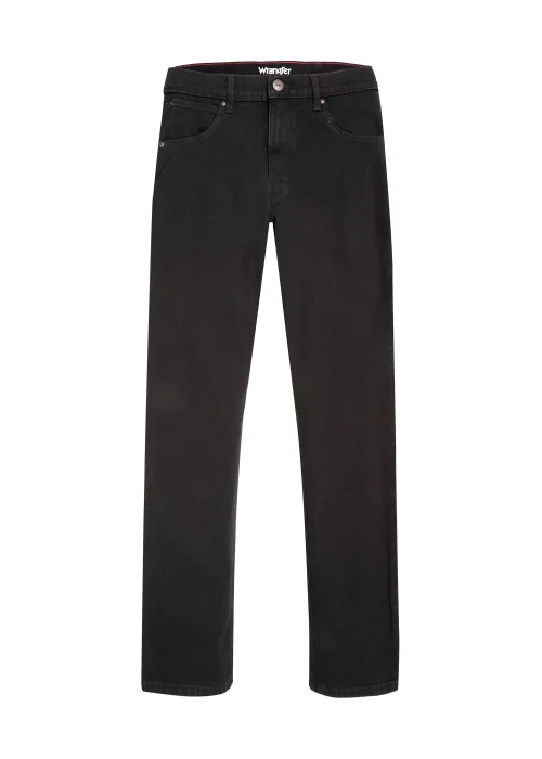 Wrangler Black Slim Fit Jeans - 30 S Image 1