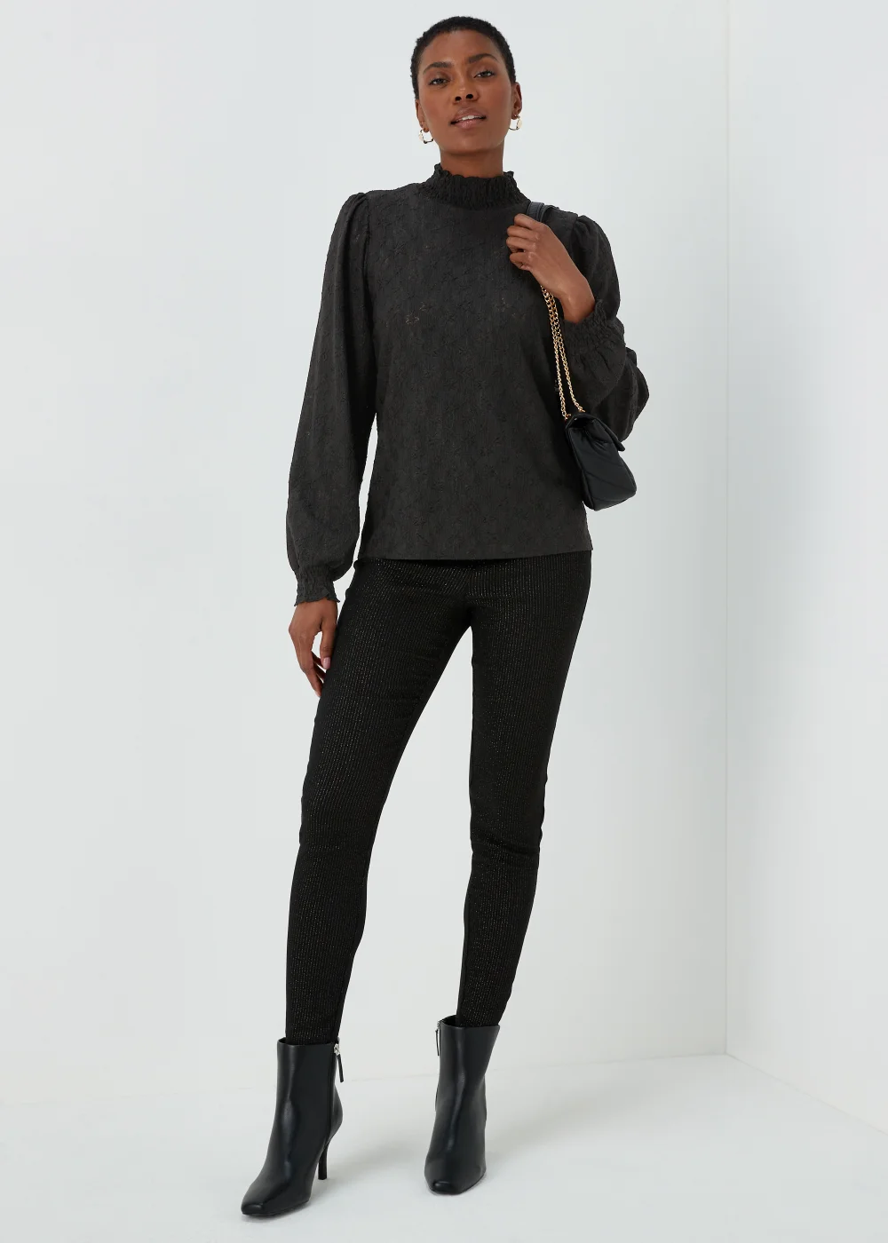 Black Star Cutwork Top - Size 8 Image 4