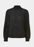 Black Star Cutwork Top - Size 8 Image 5