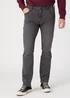 Wrangler Dark Grey Regular Fit Jeans - 30S Image 3
