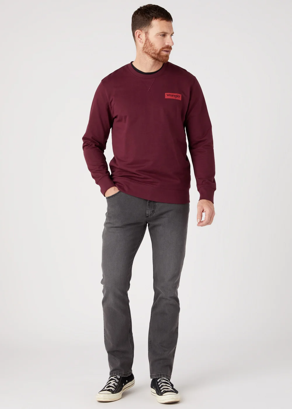 Wrangler Dark Grey Regular Fit Jeans - 30S Image 1