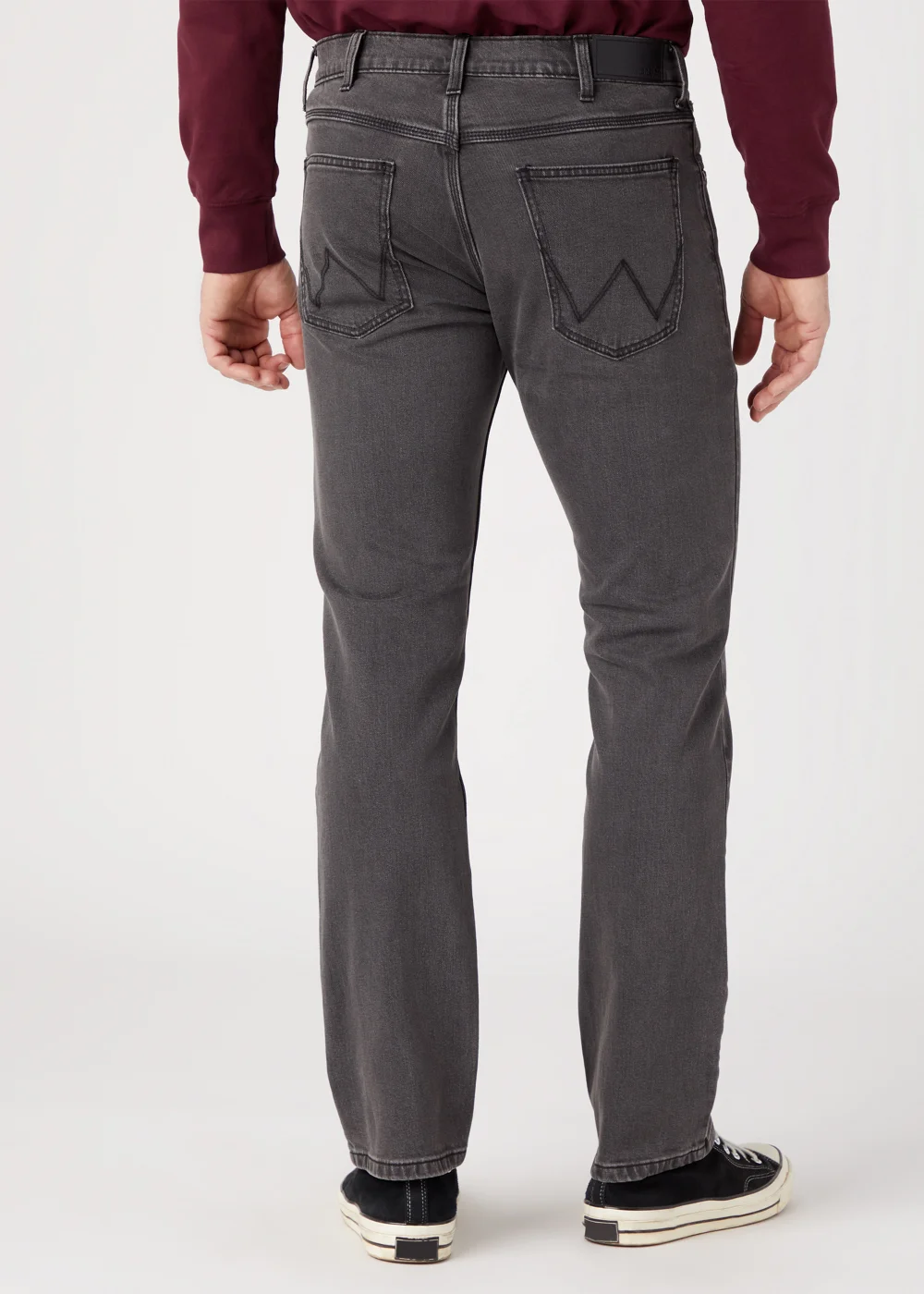 Wrangler Dark Grey Regular Fit Jeans - 30S Image 2