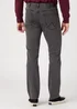 Wrangler Dark Grey Regular Fit Jeans - 30S Image 2