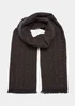 Black Diamond Pattern Scarf - One Size Image 1
