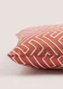 Orange Maze Jacquard Cushion (43cm x 43cm) Image 2