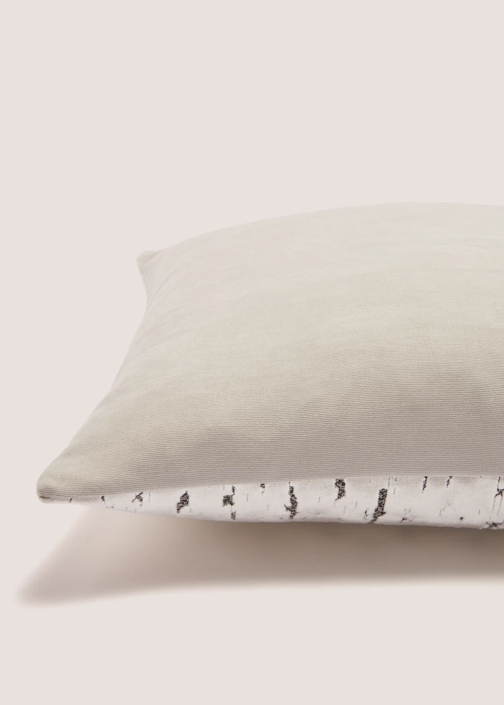 Grey Mottled Velvet Cushion (43cm x 43cm) Image 2