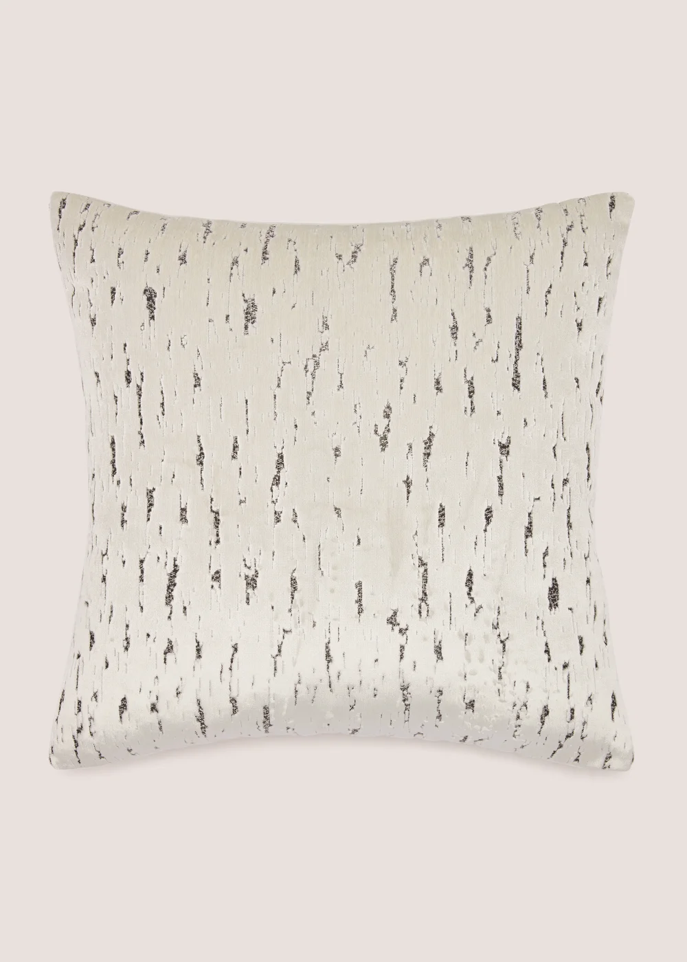 Grey Mottled Velvet Cushion (43cm x 43cm) Image 1
