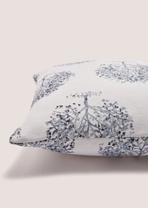 Blue Tree Jacquard Cushion (43cm x 43cm) Image 2