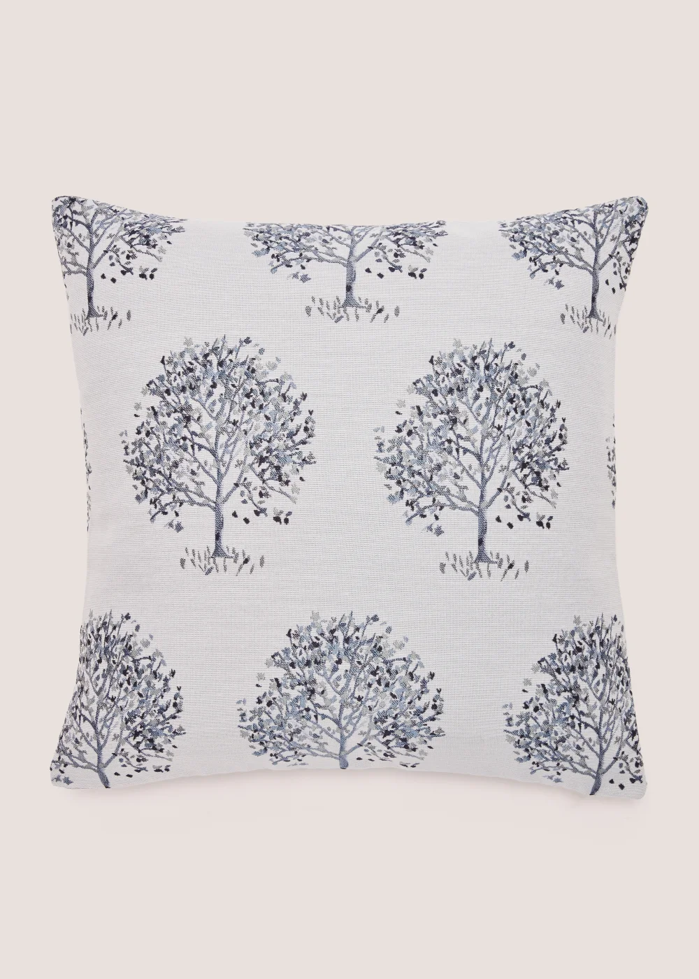 Blue Tree Jacquard Cushion (43cm x 43cm) Image 1