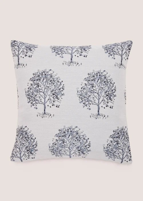 Blue Tree Jacquard Cushion (43cm x 43cm) Image 1